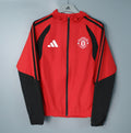26/27 Manchester United Red & Black Hooded Windbreaker