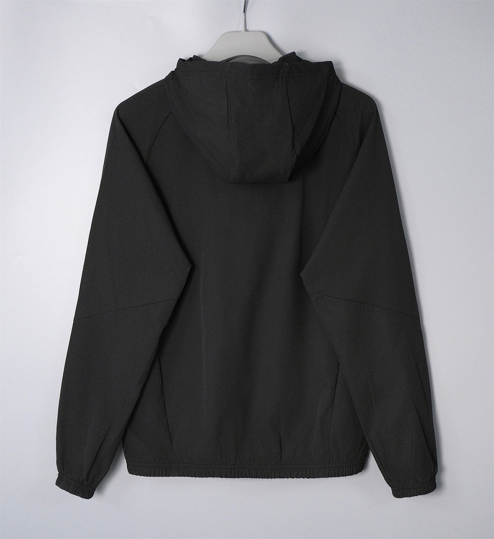 26/27 Arsenal Black Hooded Windbreaker