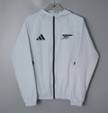 26/27 Arsenal Light Grey Hooded Windbreaker