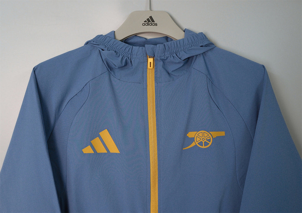 26/27 Arsenal Slate Blue Hooded Windbreaker