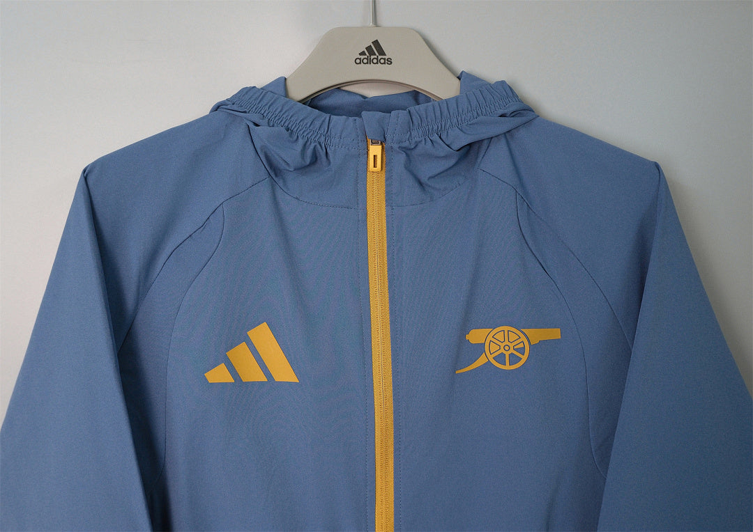 26/27 Arsenal Slate Blue Hooded Windbreaker