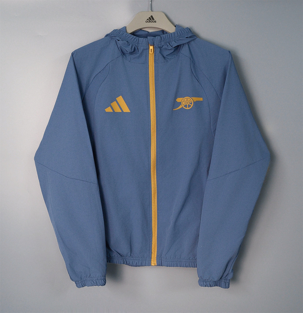 26/27 Arsenal Slate Blue Hooded Windbreaker