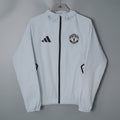 26/27 Manchester United Light Grey Hooded Windbreaker