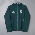 26/27 Real Madrid Dark Green Hooded Windbreaker