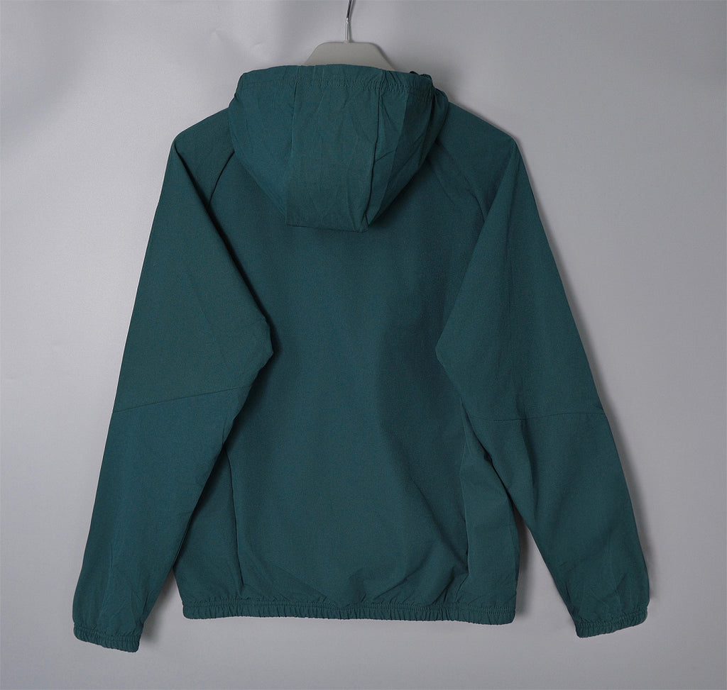 26/27 Real Madrid Dark Green Hooded Windbreaker