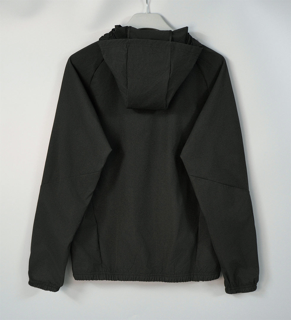 26/27 Real Madrid Black Hooded Windbreaker
