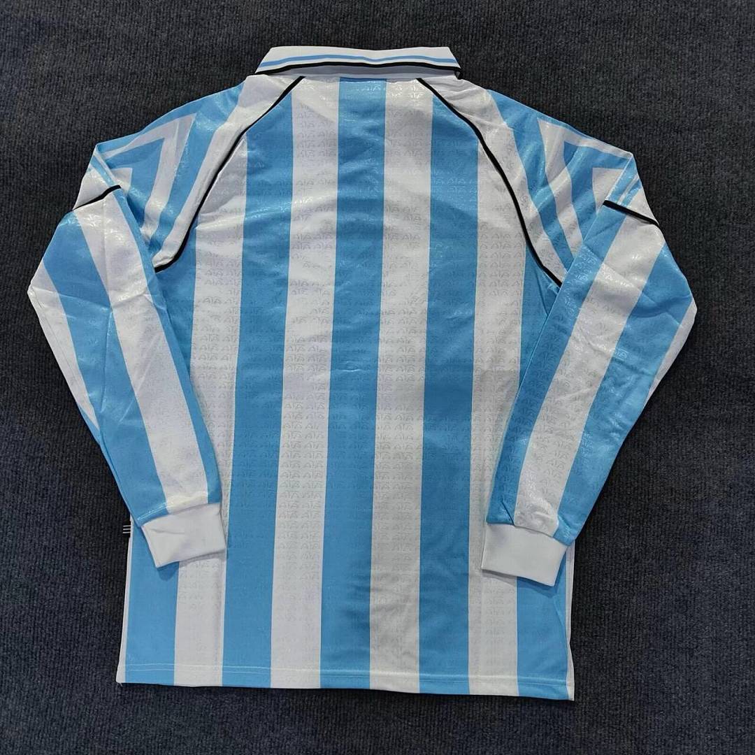 96/97 Argentina Long Sleeve Home Retro Jersey