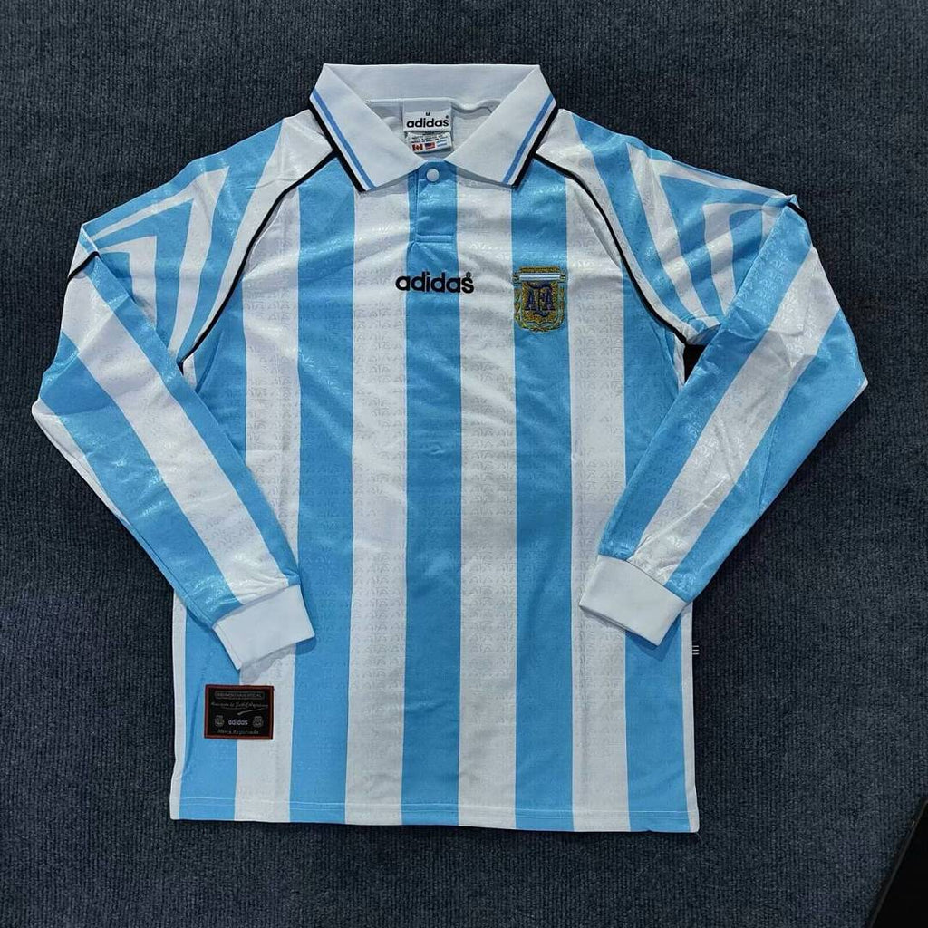 96/97 Argentina Long Sleeve Home Retro Jersey