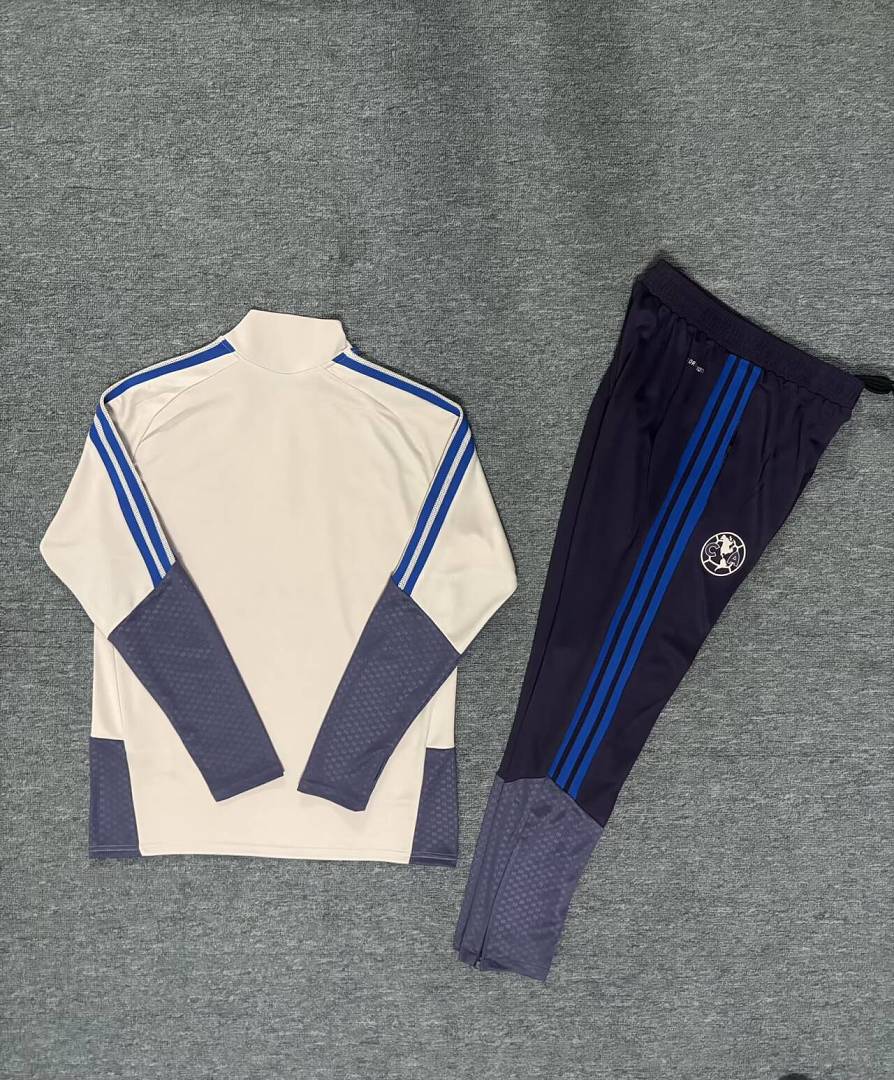 26/27 Club America Cream Tracksuit - Quarter Zip