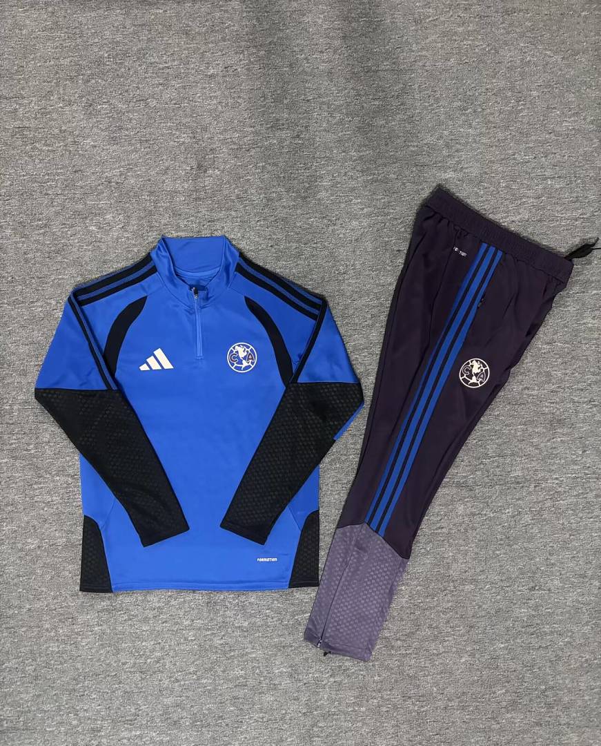 26/27 Club America Blue Tracksuit - Quarter Zip