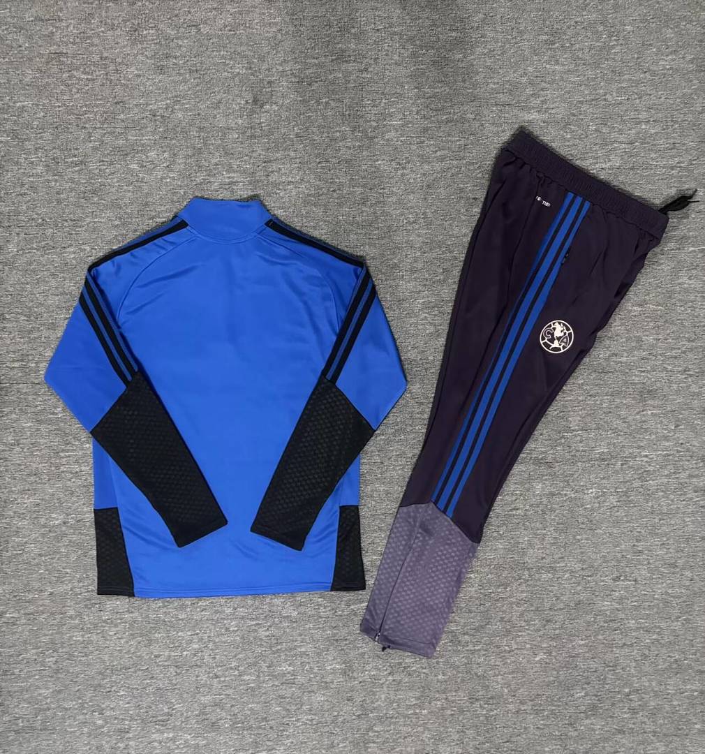 26/27 Club America Blue Tracksuit - Quarter Zip