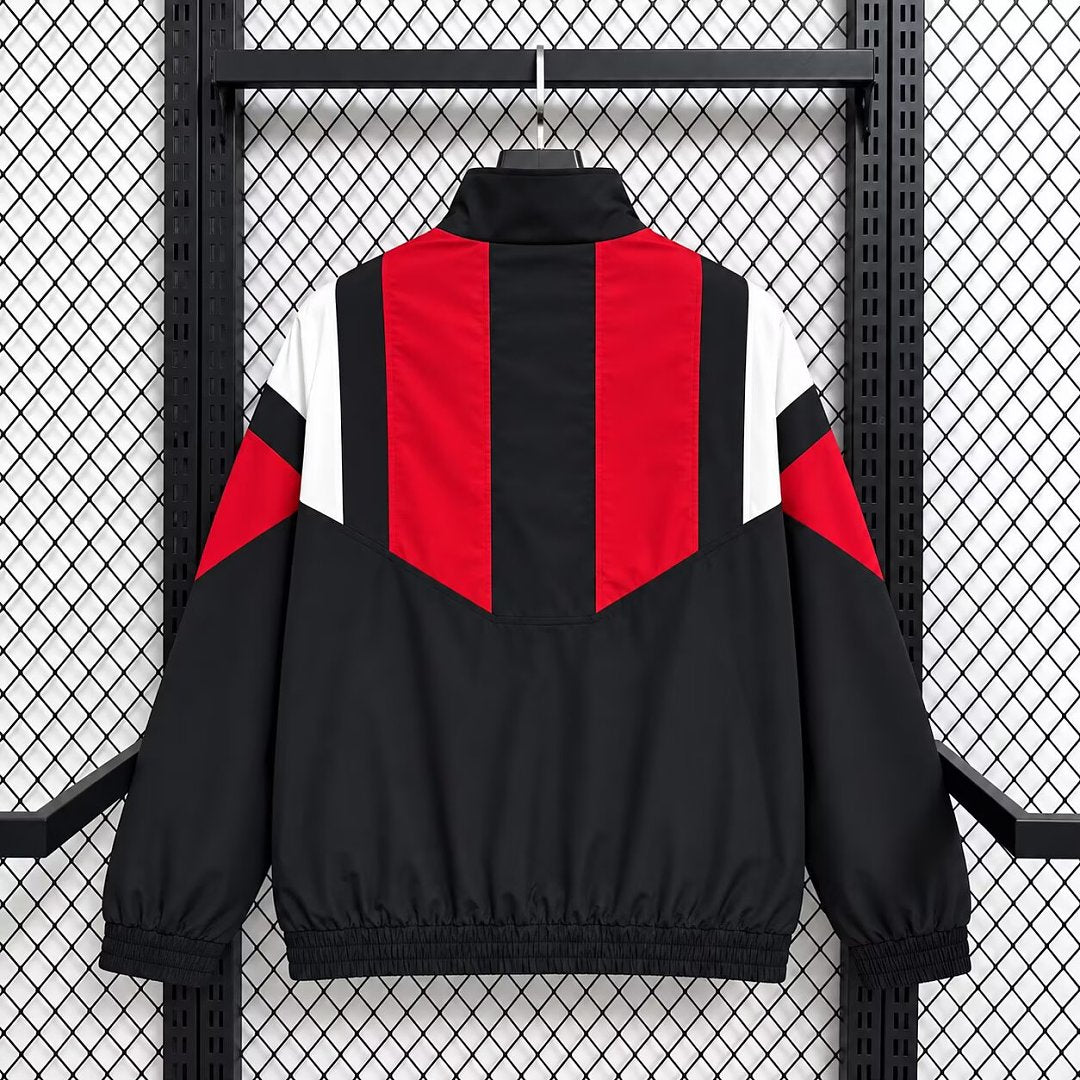 26/27 Manchester United Black & Red Windbreaker
