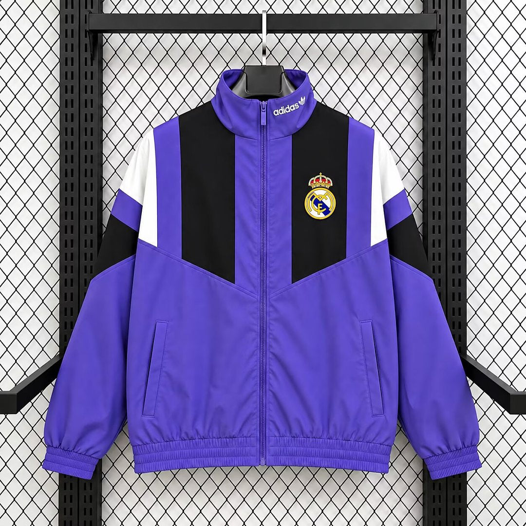 26/27 Real Madrid Purple & Black Windbreaker