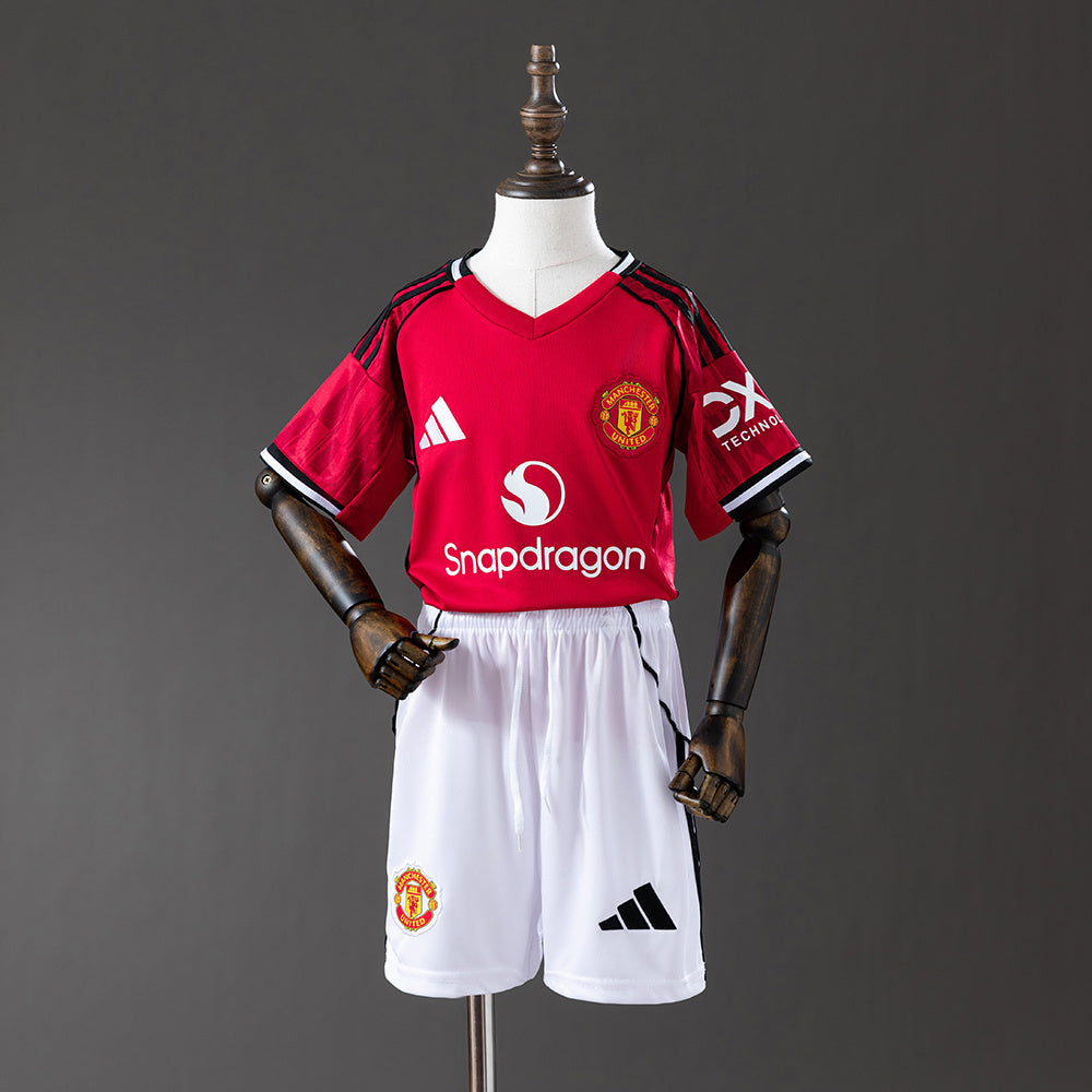 25/26 Manchester United Home Kids Jersey