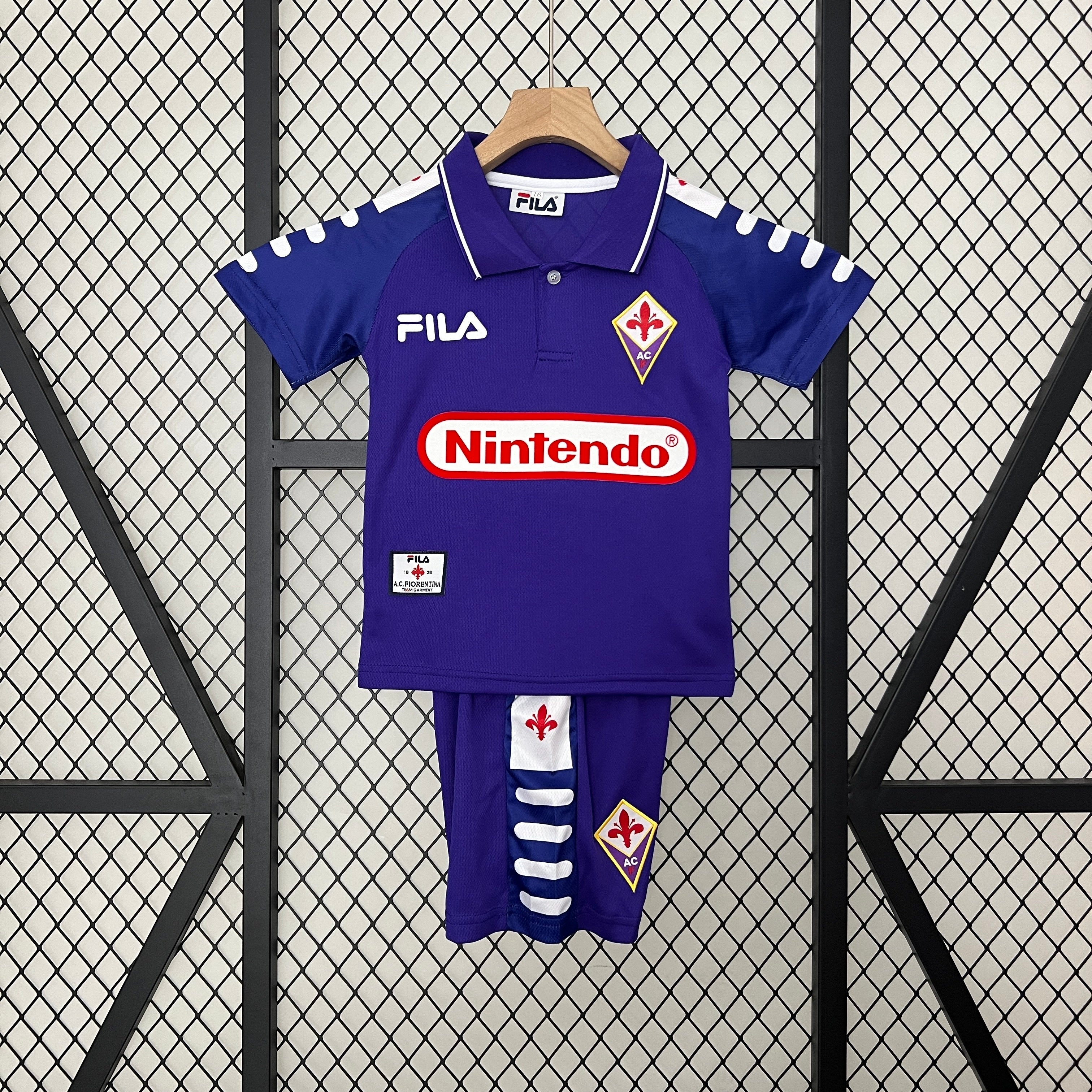 1998 Fiorentina Home Retro Kids Jersey