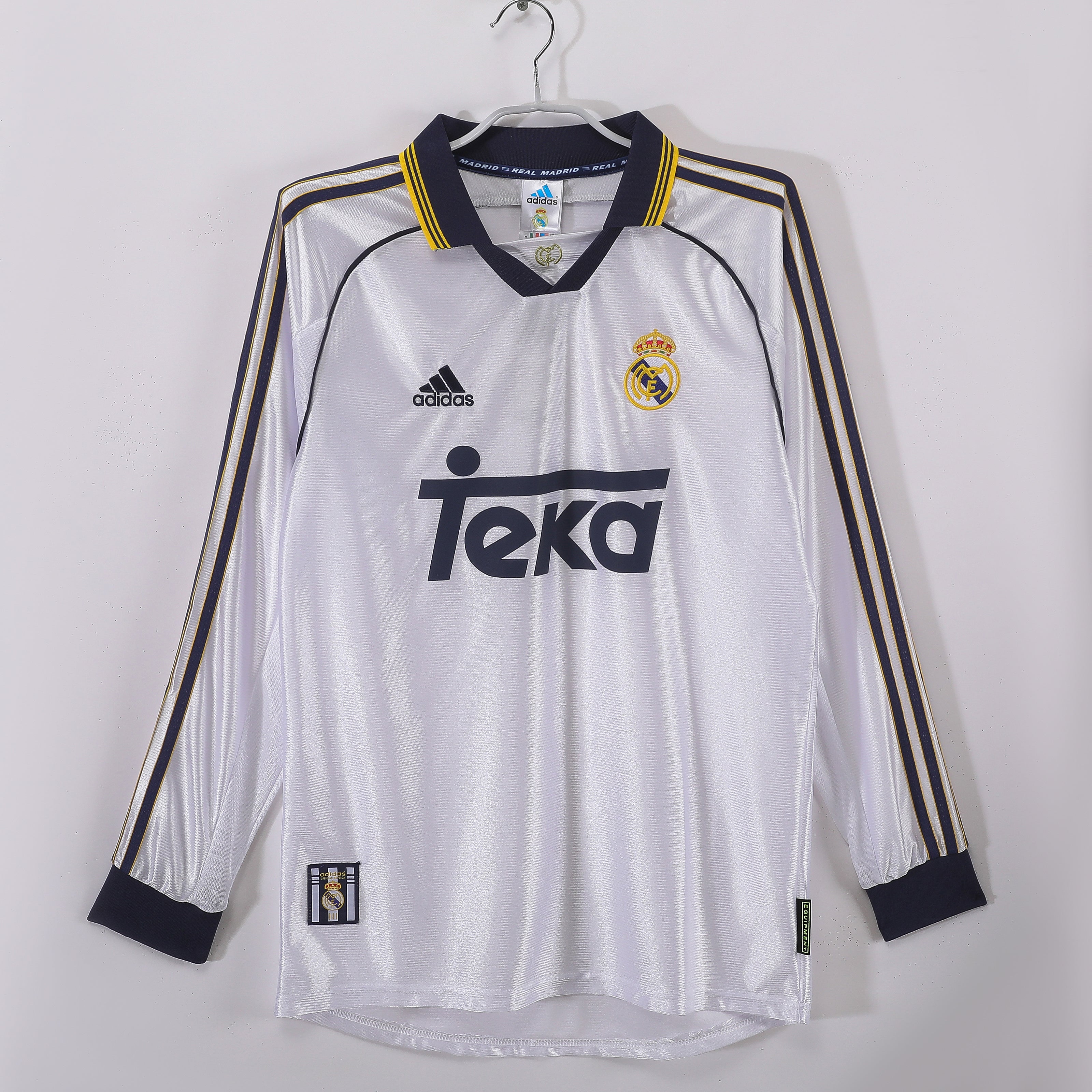 98/00 Real Madrid Long Sleeve Home Retro Jersey