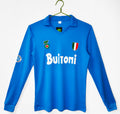 87/88 Napoli Long Sleeve Home Retro Jersey