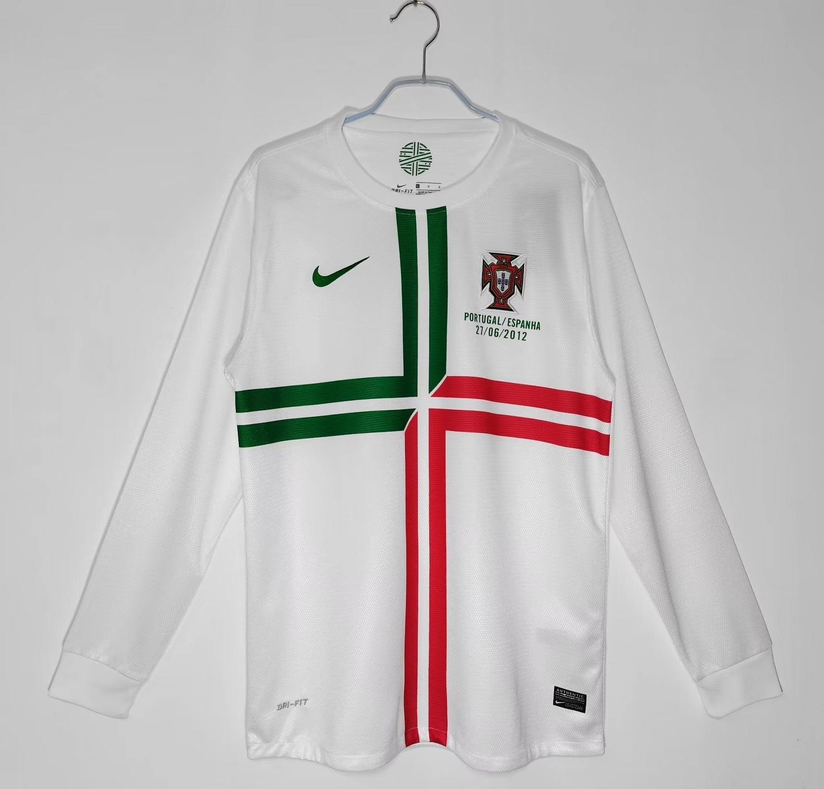 12/13 Portugal Long Sleeve Away Retro Jersey