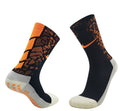 Short Grip Socks - Black & Orange