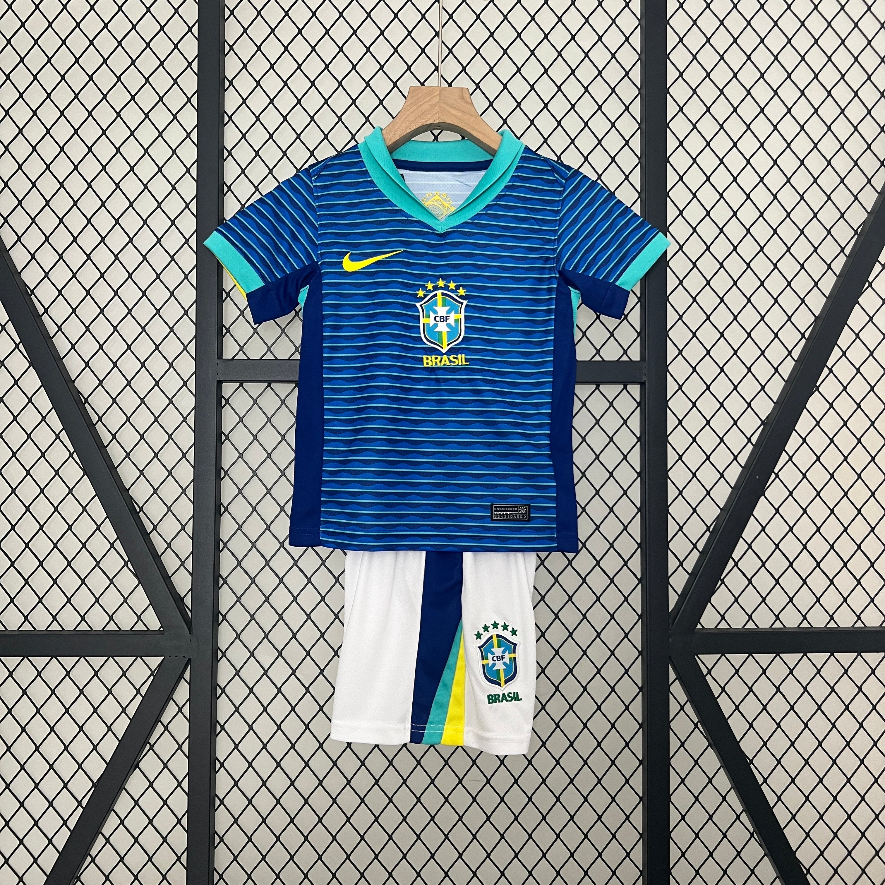 2024 Brazil Away Kids Jersey