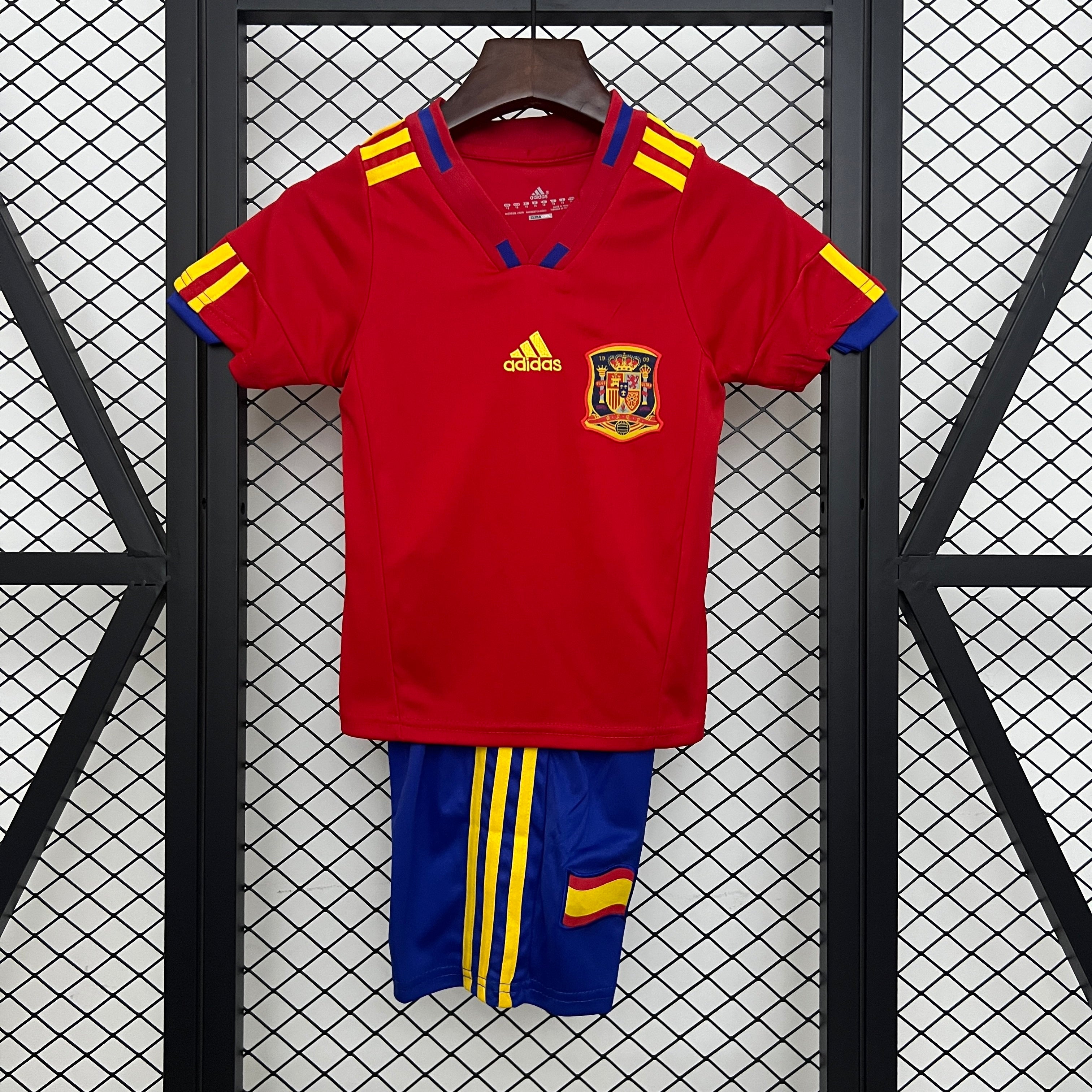 2010 Spain Home Retro Kids Jersey