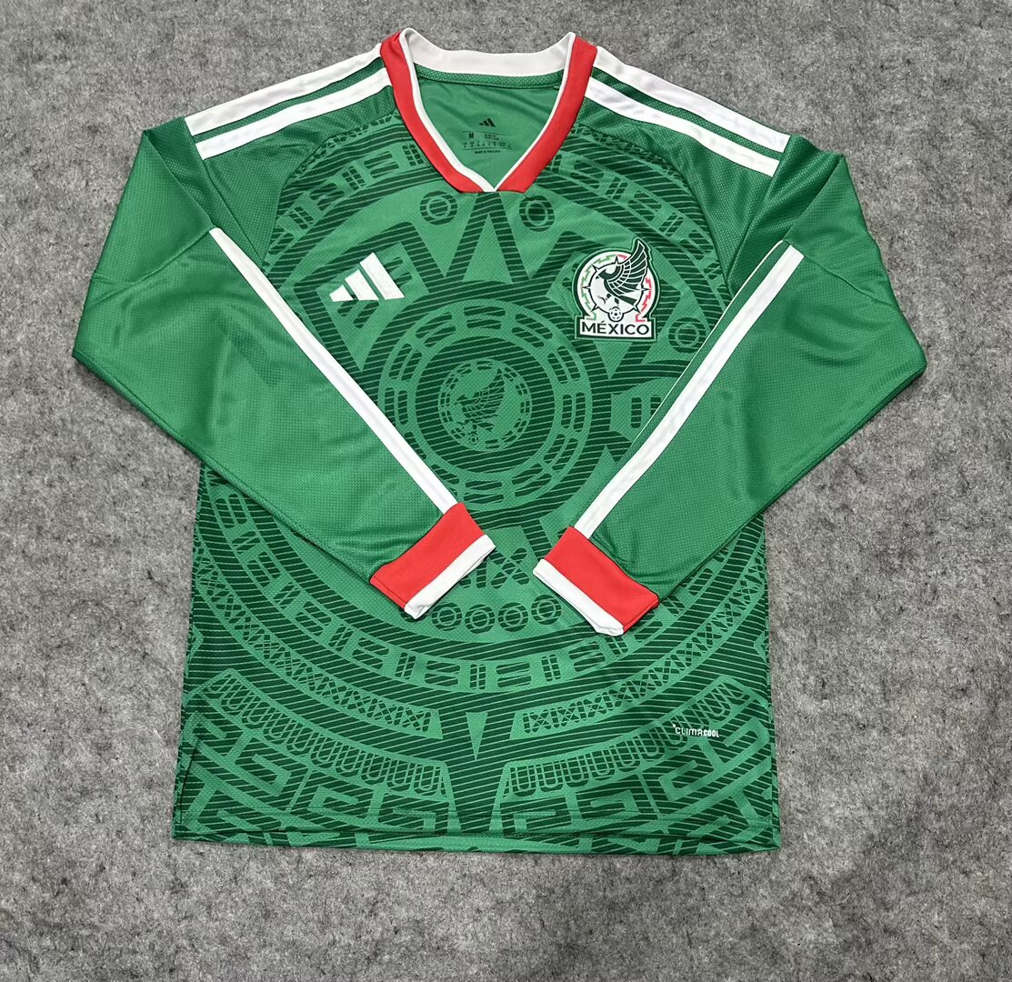 2026 Mexico Long Sleeve Home Jersey
