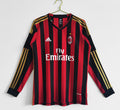 13/14 AC Milan Long Sleeve Home Retro Jersey
