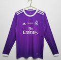 16/17 Real Madrid Long Sleeve Away Retro Jersey