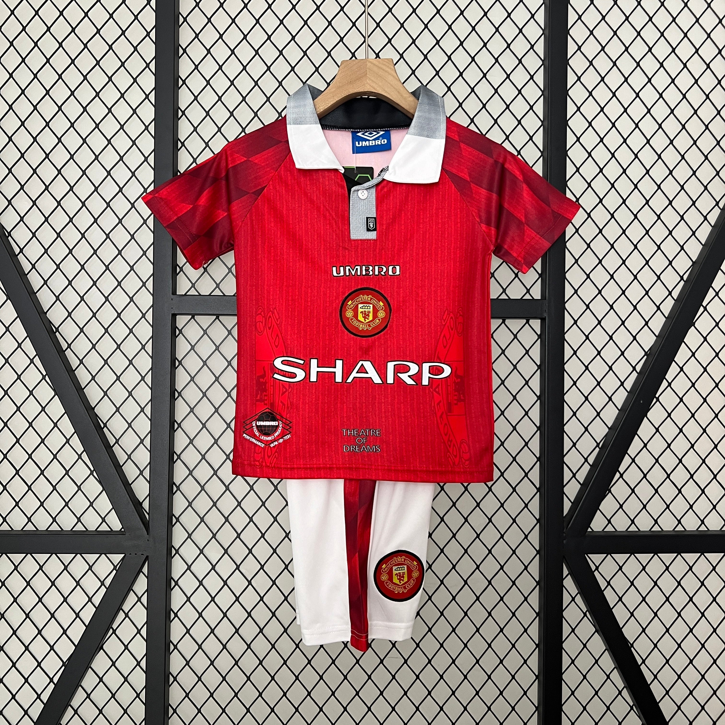 96/97 Manchester United Home Retro Kids Jersey