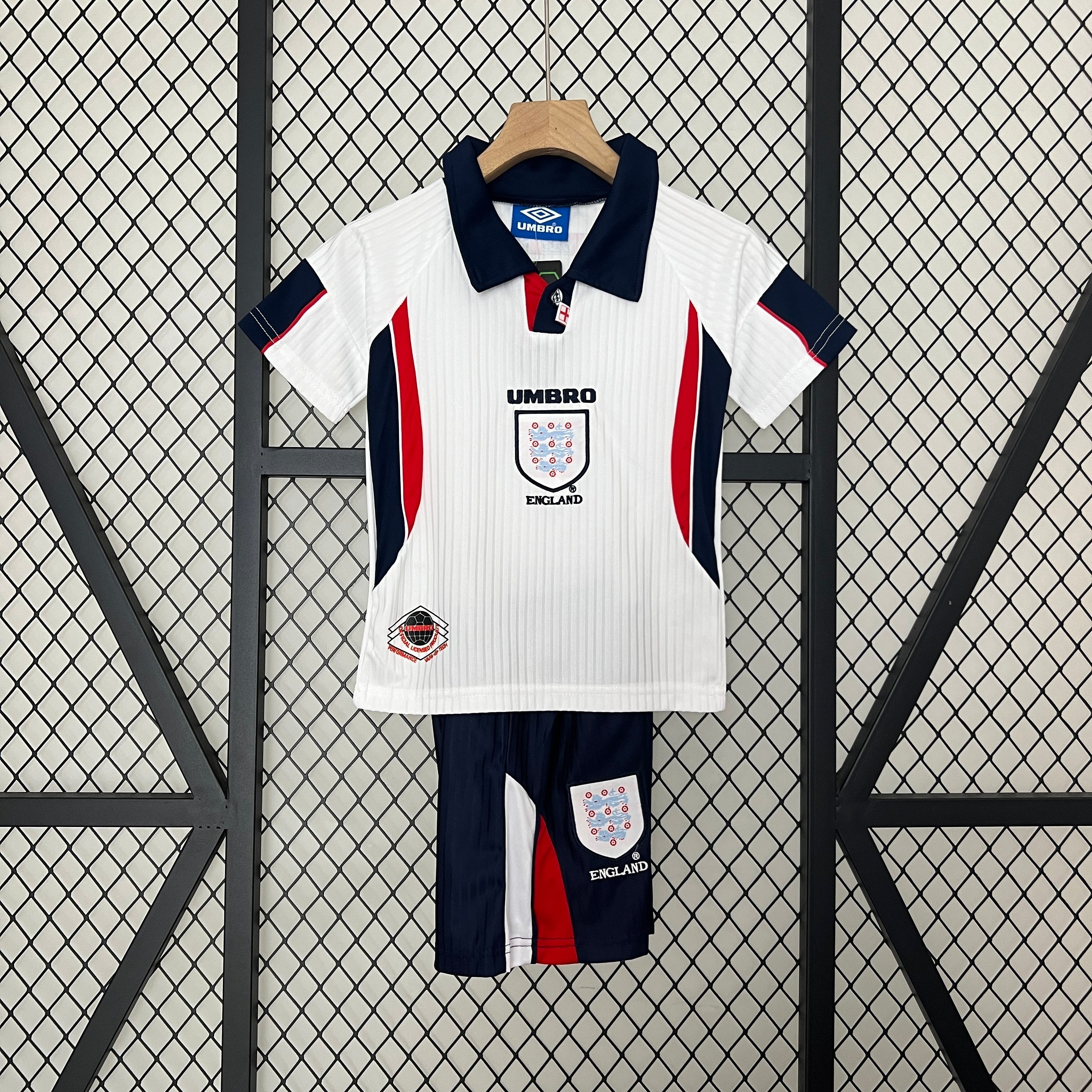 1998 England Home Retro Kids Jersey