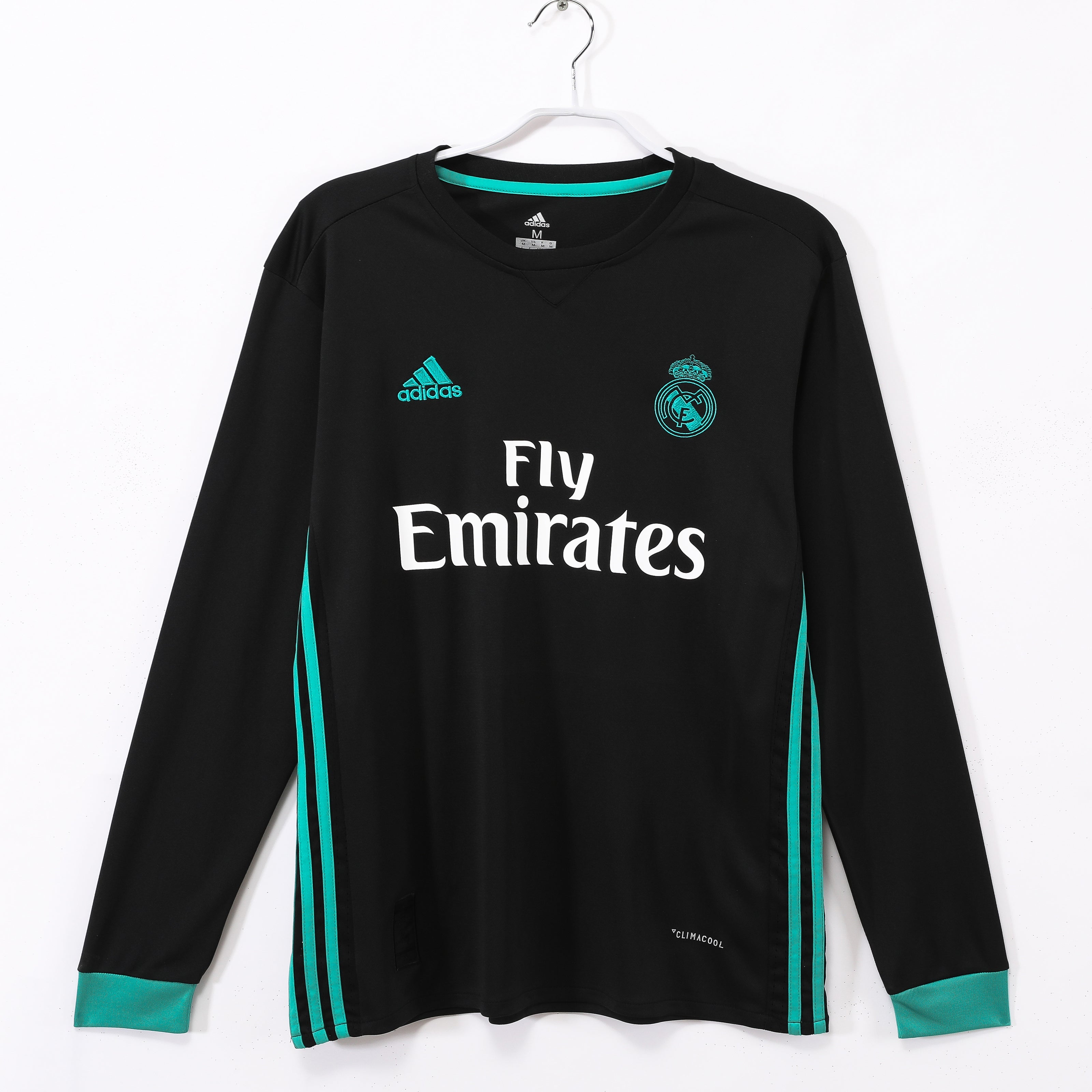 17/18 Real Madrid Long Sleeve Away Retro Jersey