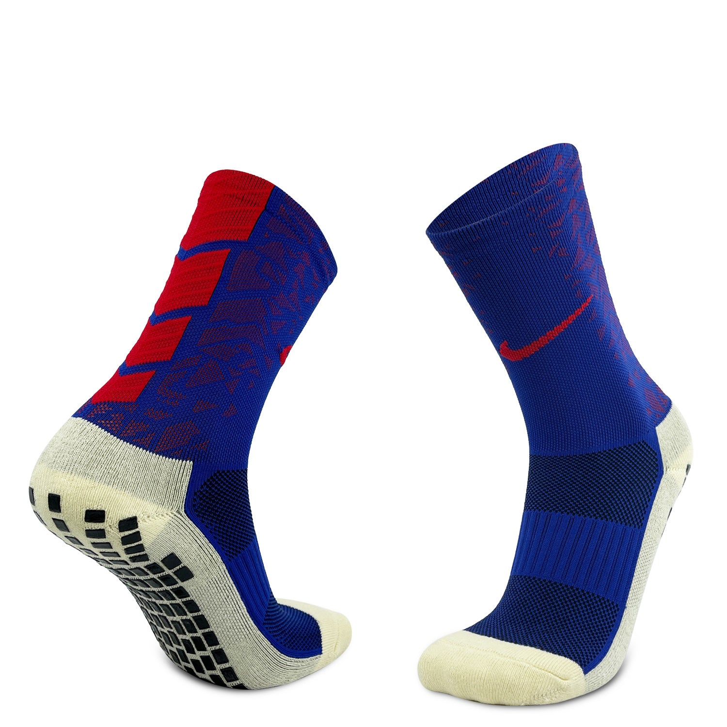 Short Grip Socks - Blue & Red
