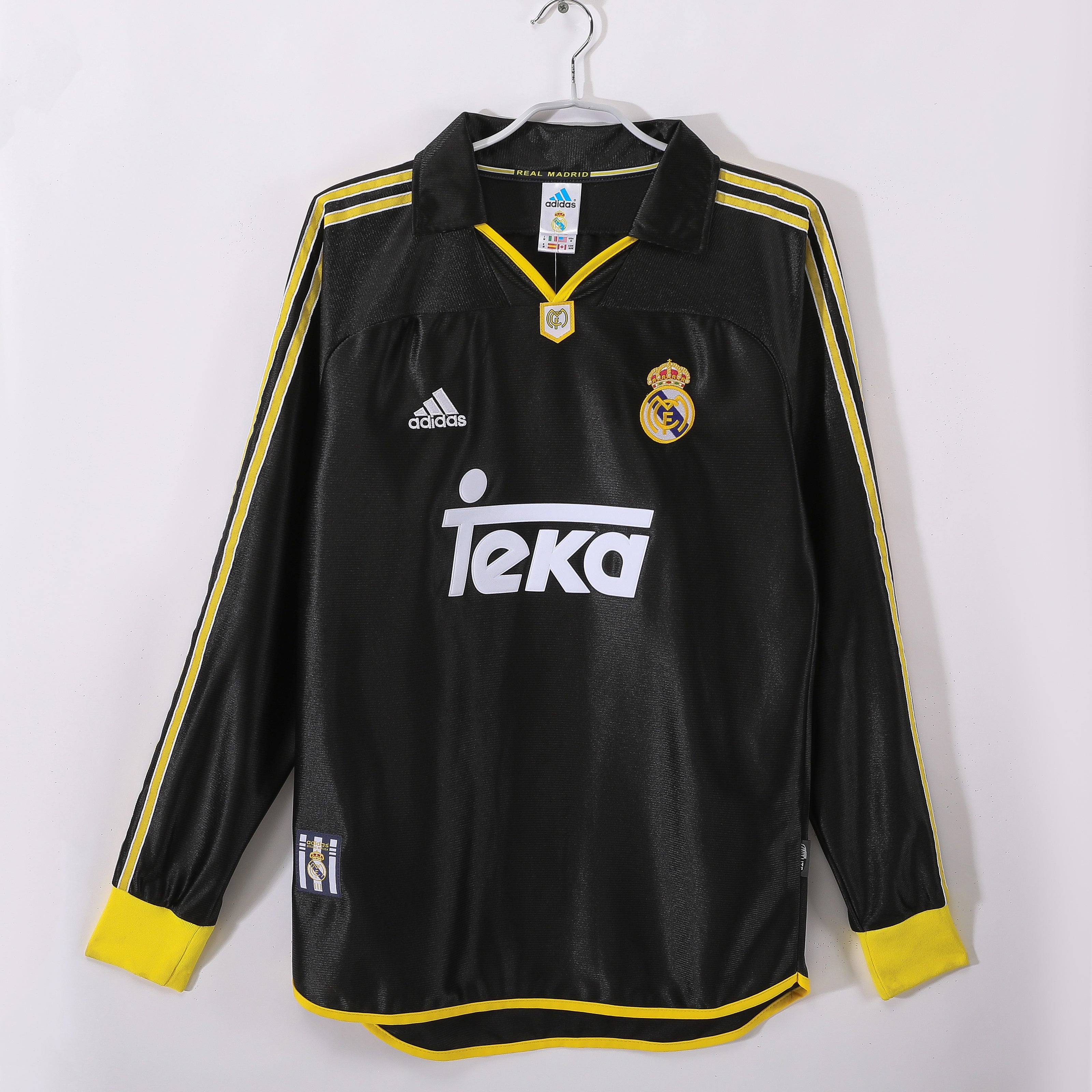 99/01 Real Madrid Long Sleeve Away Retro Jersey