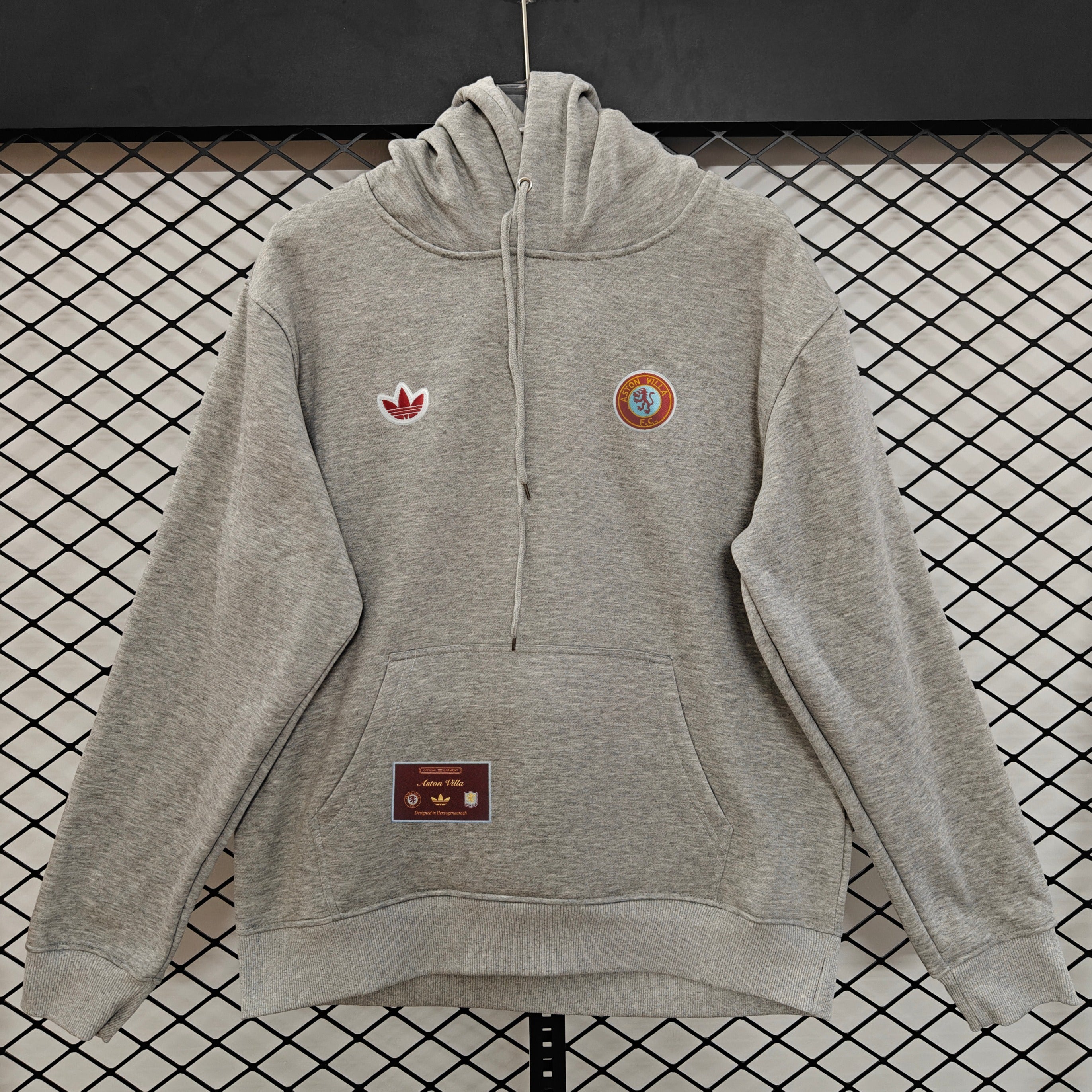 Aston Villa Hoodie - Light Gray
