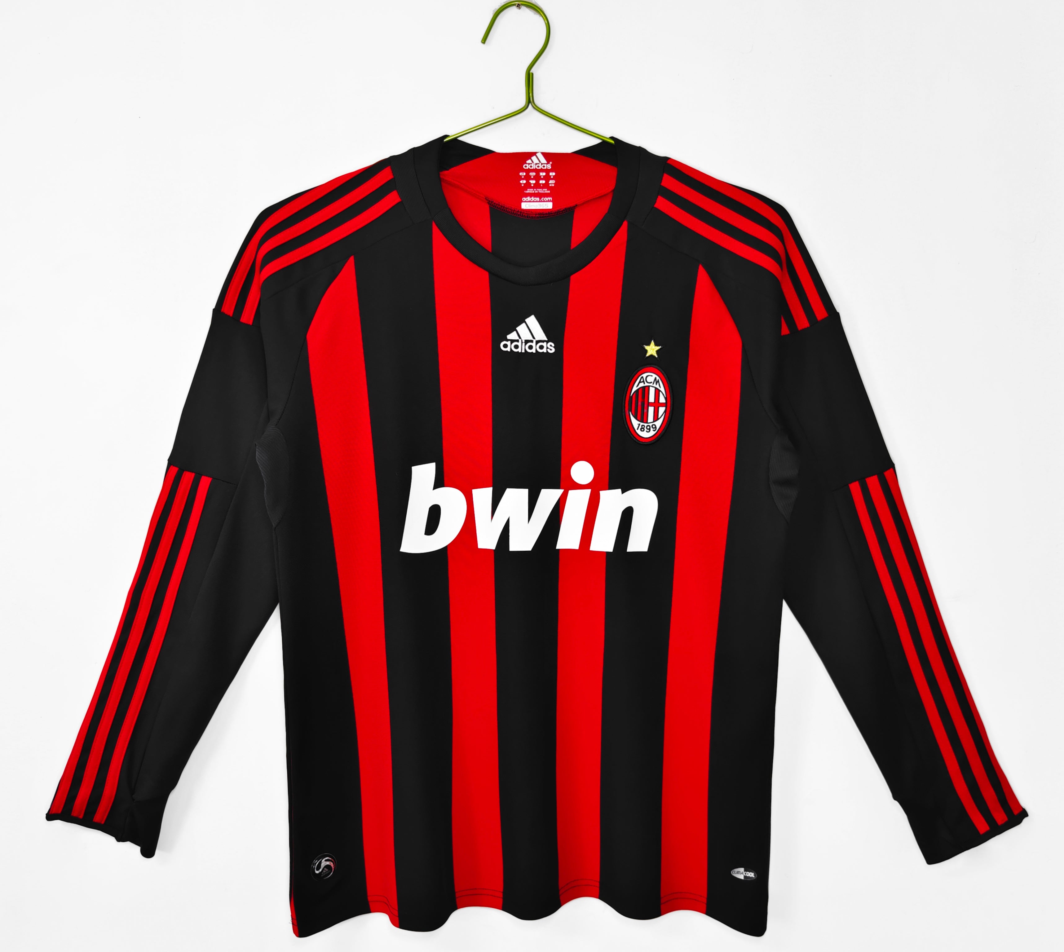 08/09 AC Milan Long Sleeve Home Retro Jersey