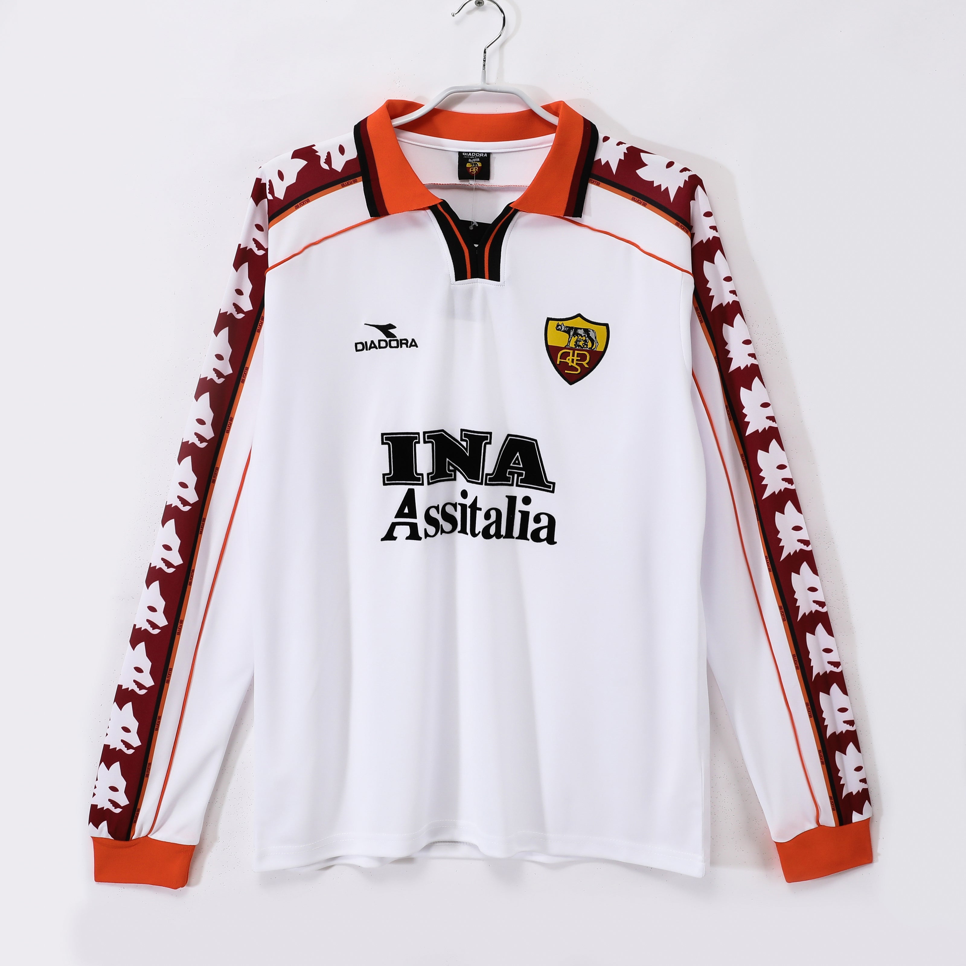 98/99 Roma Long Sleeve Away Retro Jersey