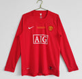 07/08 Manchester United UCL Long Sleeve Home Retro Jersey