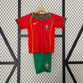 2004 Portugal Home Retro Kids Jersey