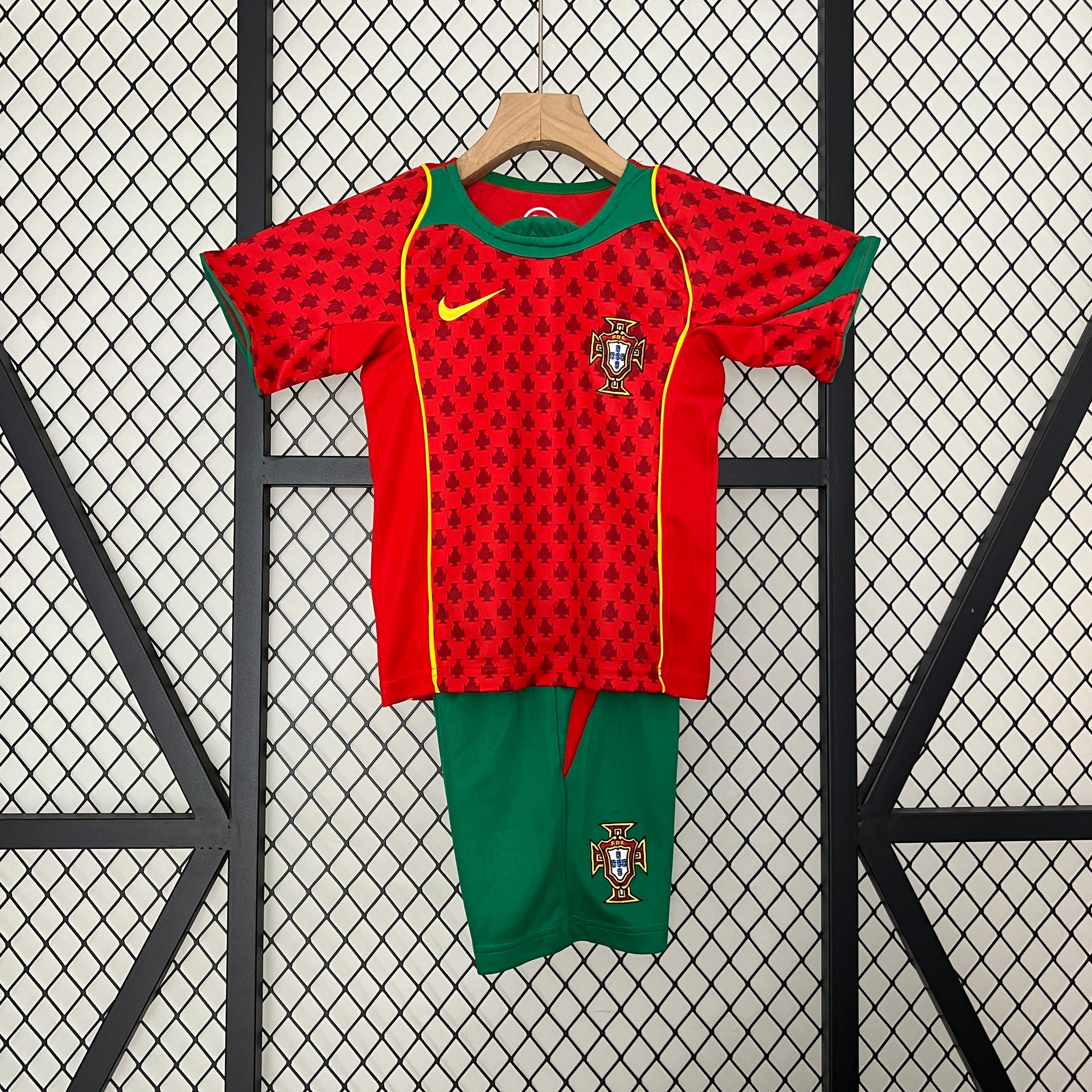 2004 Portugal Home Retro Kids Jersey