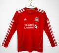 10/11 Liverpool Long Sleeve Home Retro Jersey