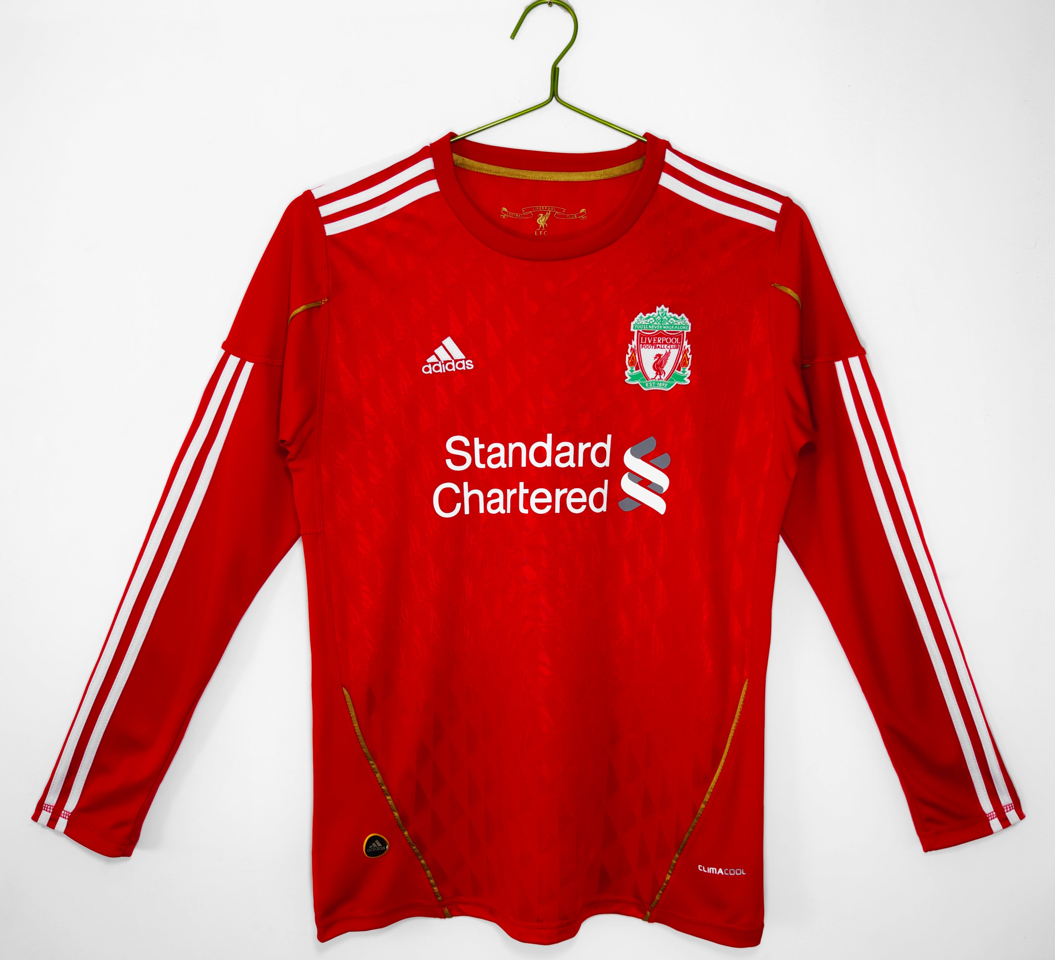 10/11 Liverpool Long Sleeve Home Retro Jersey