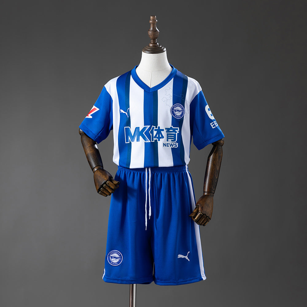 25/26 Deportivo Alaves Home Kids Jersey