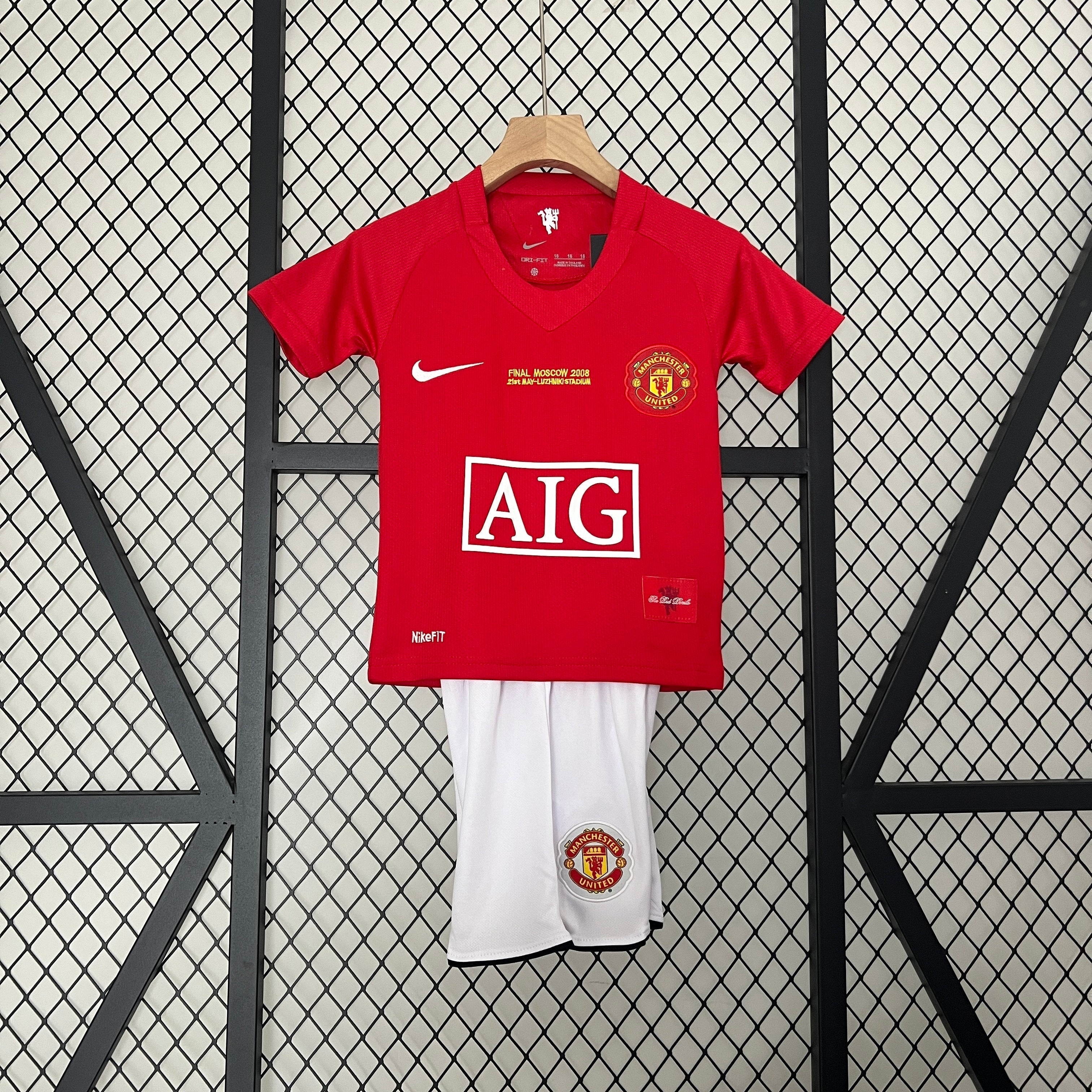 07/08 Manchester United UCL Final Retro Kids Jersey