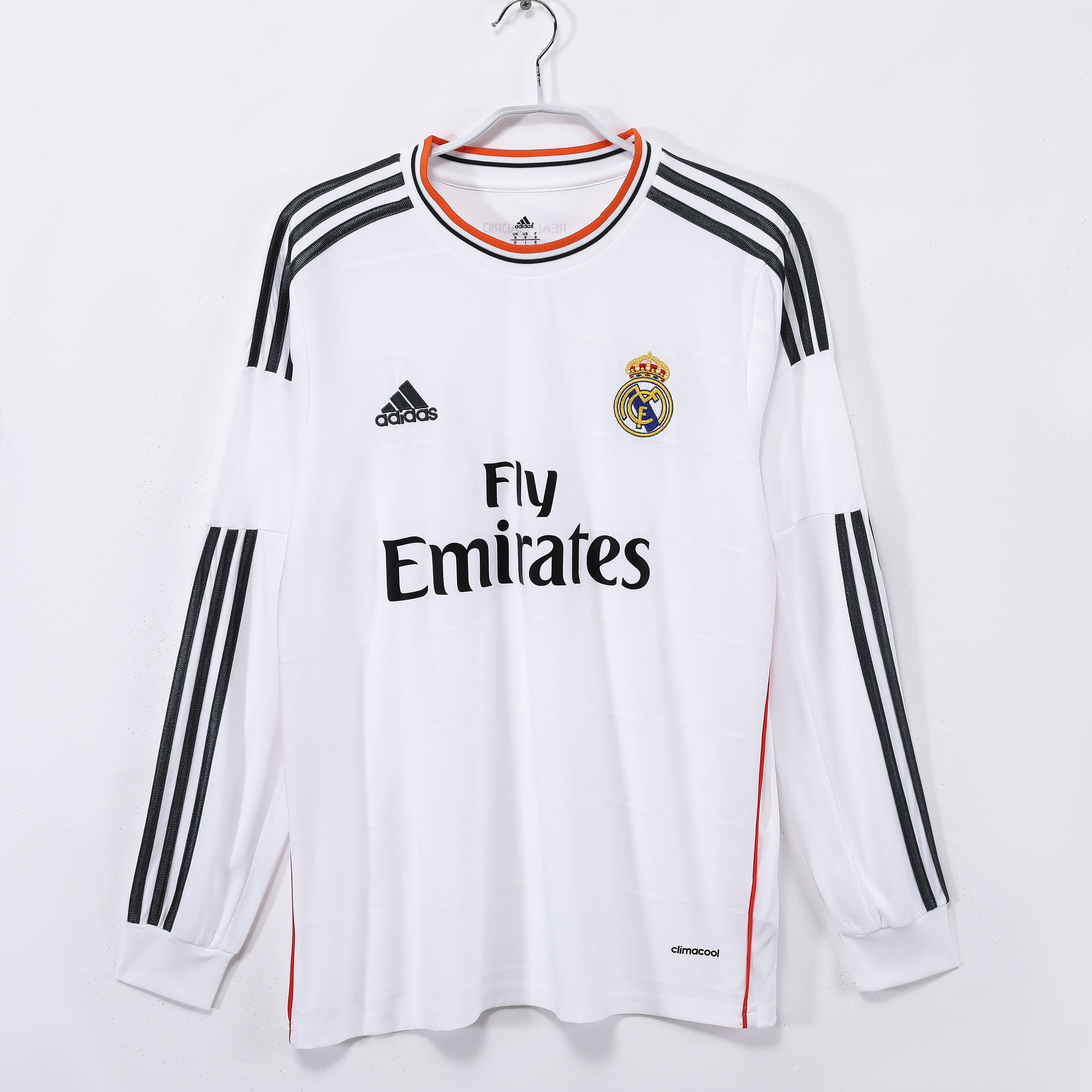 13/14 Real Madrid Long Sleeve Home Retro Jersey
