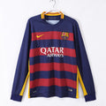 15/16 Barcelona Long Sleeve Home Retro Jersey