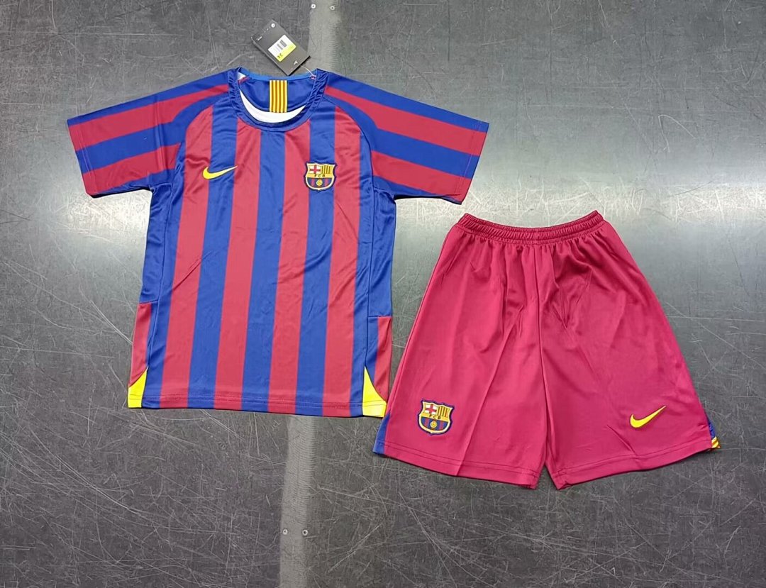 05/06 Barcelona Home Retro Kids Jersey