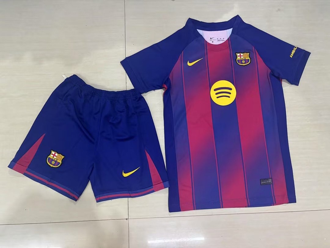 25/26 Barcelona Home Kids Jersey