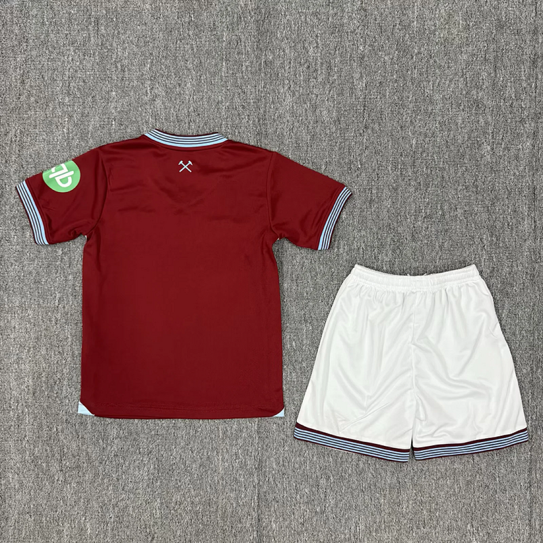 25/26 West Ham Home Kids Jersey