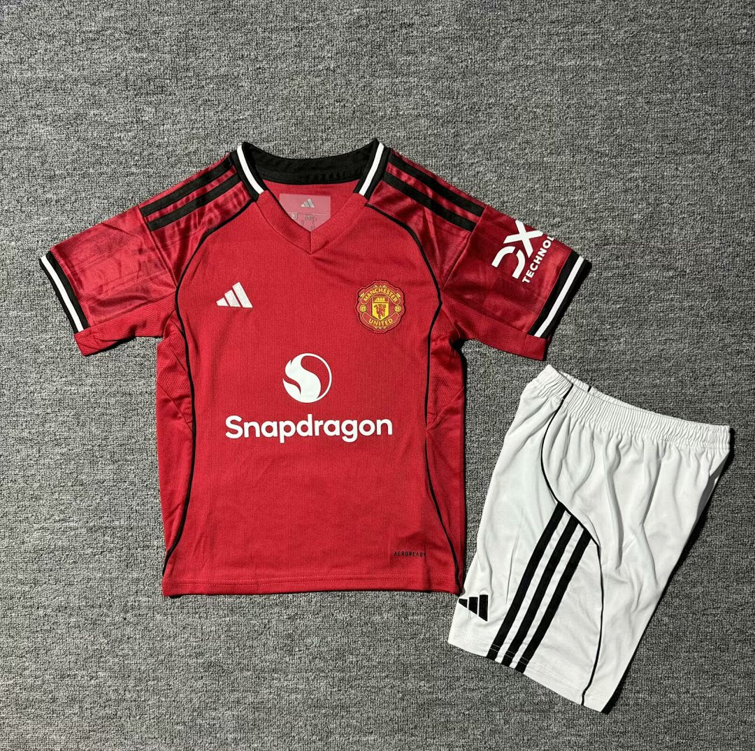 25/26 Manchester United Home Kids Jersey