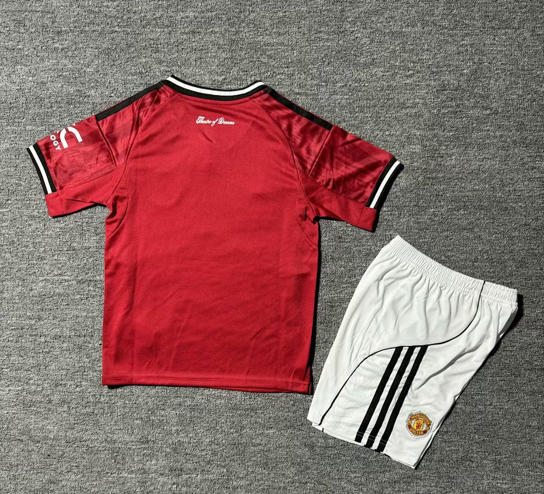 25/26 Manchester United Home Kids Jersey